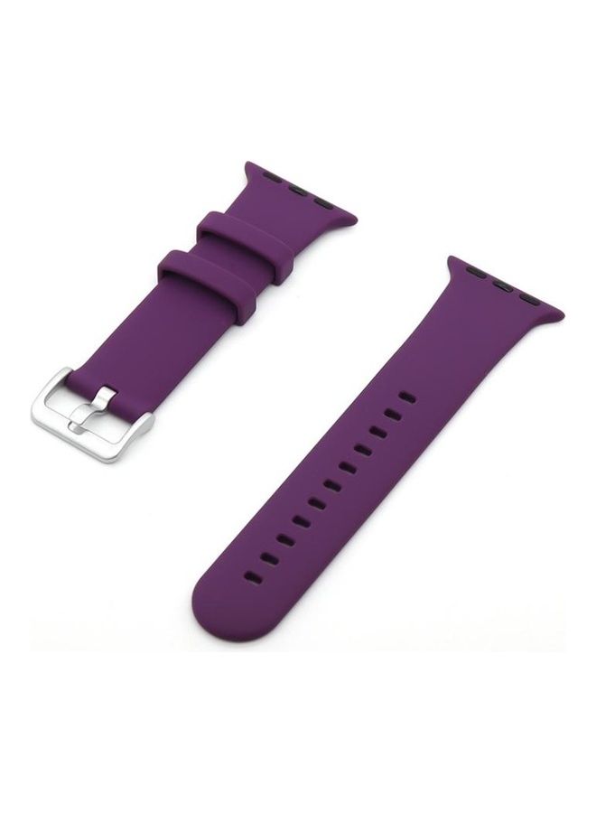 HuHa Replacement Watchband For Apple Watch Series 7/6/5/4/3/2/1/SE 38/40/41mm Purple - Image 1