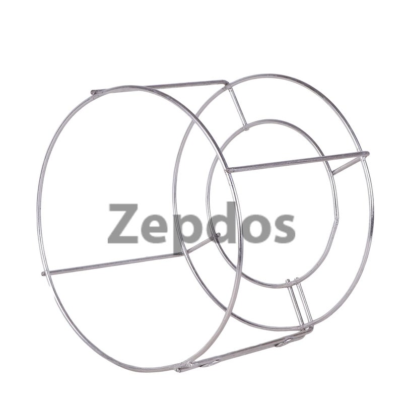 Zepdos Zepdos Stainless Steel Bin Holder for Kitchen Dustbin Holder Bathroom and Office Dustbin Holder for kitchen Cabinet Door Mounted Rack Dustbin Stand for Kitchen Cabinet 10 Inch 2 Pc  - Image 3