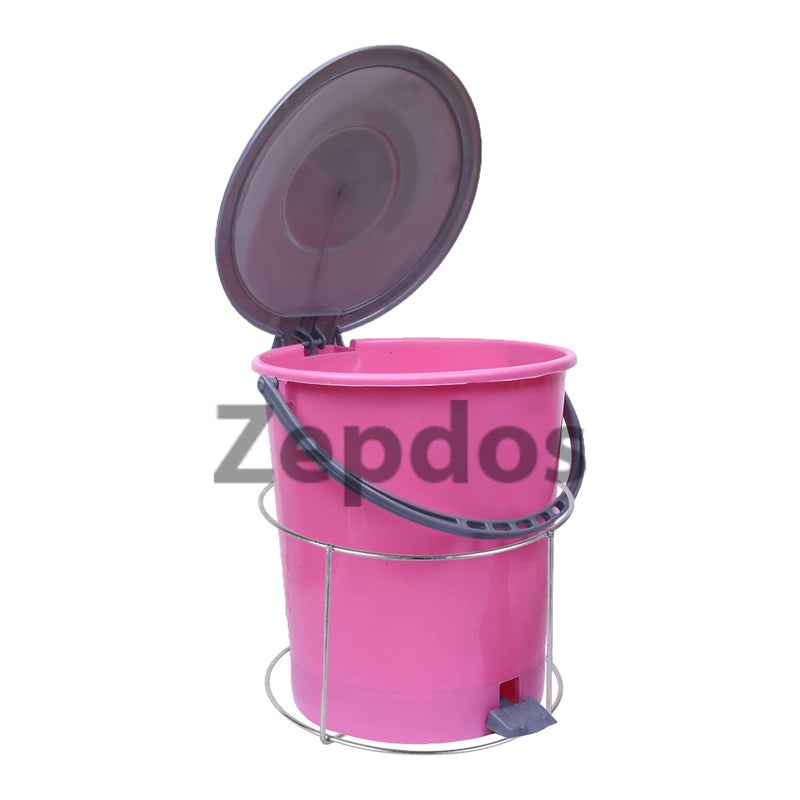 Zepdos Zepdos Stainless Steel Bin Holder for Kitchen Dustbin Holder Bathroom and Office Dustbin Holder for kitchen Cabinet Door Mounted Rack Dustbin Stand for Kitchen Cabinet 10 Inch 2 Pc  - Image 2