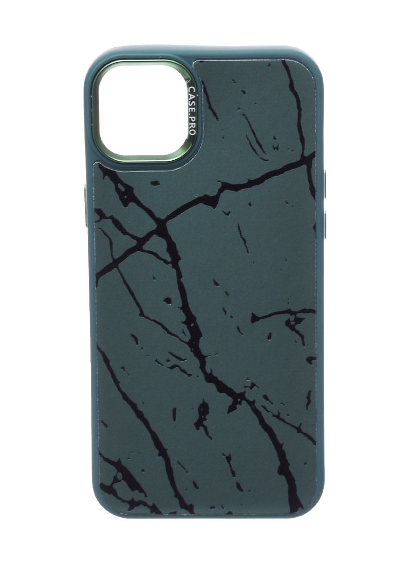 Generic - Silicone Back Phone Protection Cover With Amazing Design And Safety Edges For Iphone 14 Pro Max / 15 Plus - Olive Black - Image 1