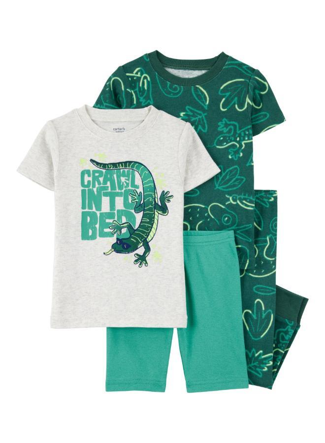 carter's Toddler Printed 4PC Pyjamas Set - Image 1