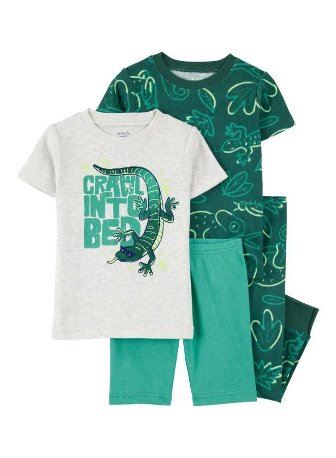 carter's Toddler Printed 4PC Pyjamas Set