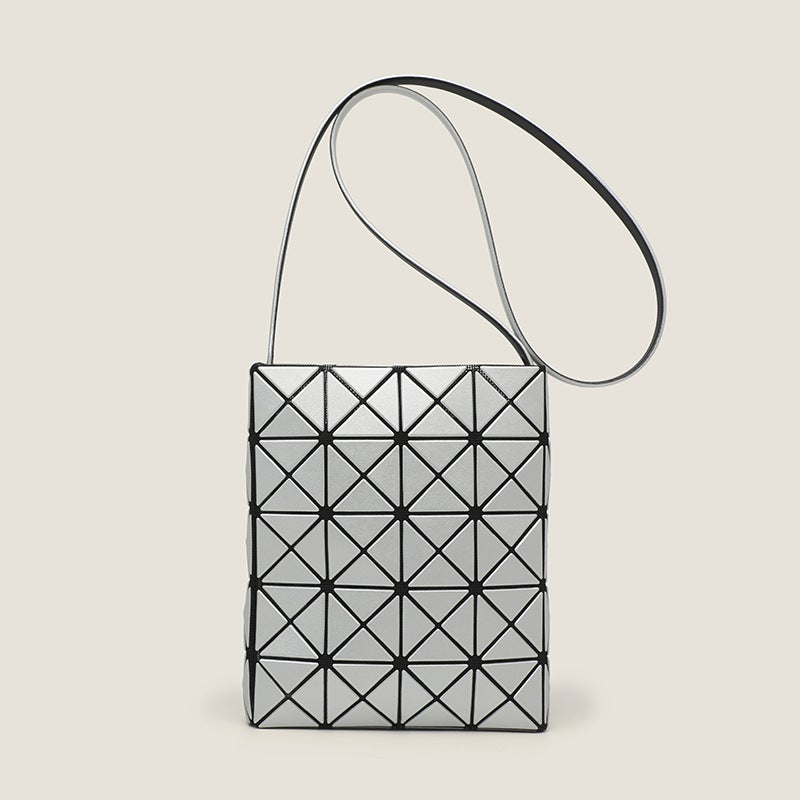 Japanese Small Square Geometric Quilted Bag Model Handbag Mobile Phone Bag Fashionable Mini Tote Shoulder Crossbody Bag - Image 2