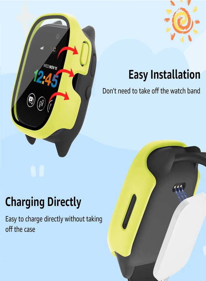 Tiorecime 5 Pack Case for Gizmo Watch 3 with Tempered Glass Screen Protector, Shockproof Hard PC Bumper, Scratch Resistant Protective Cover Compatible with Verizon Gizmo Watch 3 - Image 5