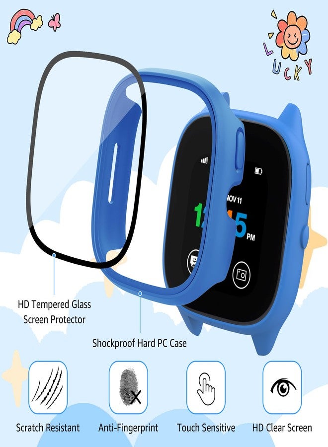 Tiorecime 5 Pack Case for Gizmo Watch 3 with Tempered Glass Screen Protector, Shockproof Hard PC Bumper, Scratch Resistant Protective Cover Compatible with Verizon Gizmo Watch 3 - Image 3