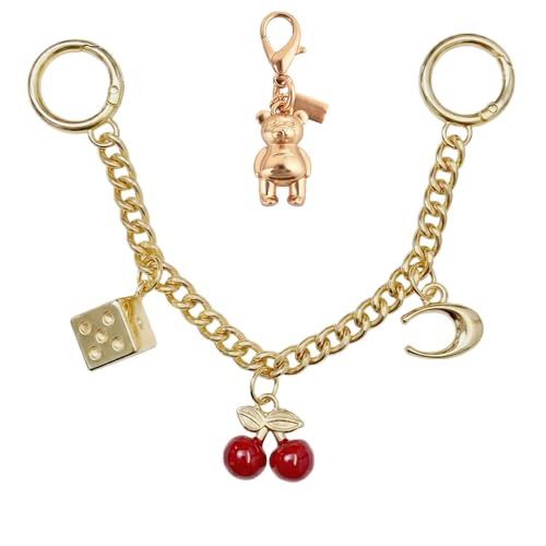 SOPKTA Bag Charms Keychain - Cute Purse Charms Chain ，Cherry Bag Charm，Bag Charms for Handbags，Purse chain For Women - Cherry-Bear - Image 5