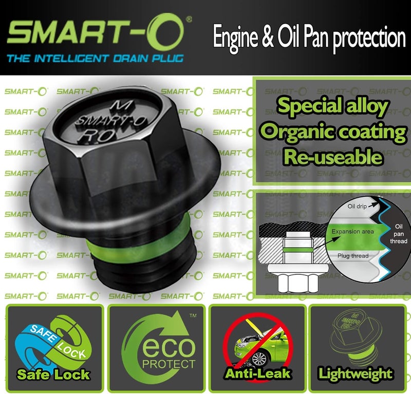 SMART-O R9 Oil Drain Plug 1/2 with Anti-Leak and Anti-Vibration Technology - Image 4