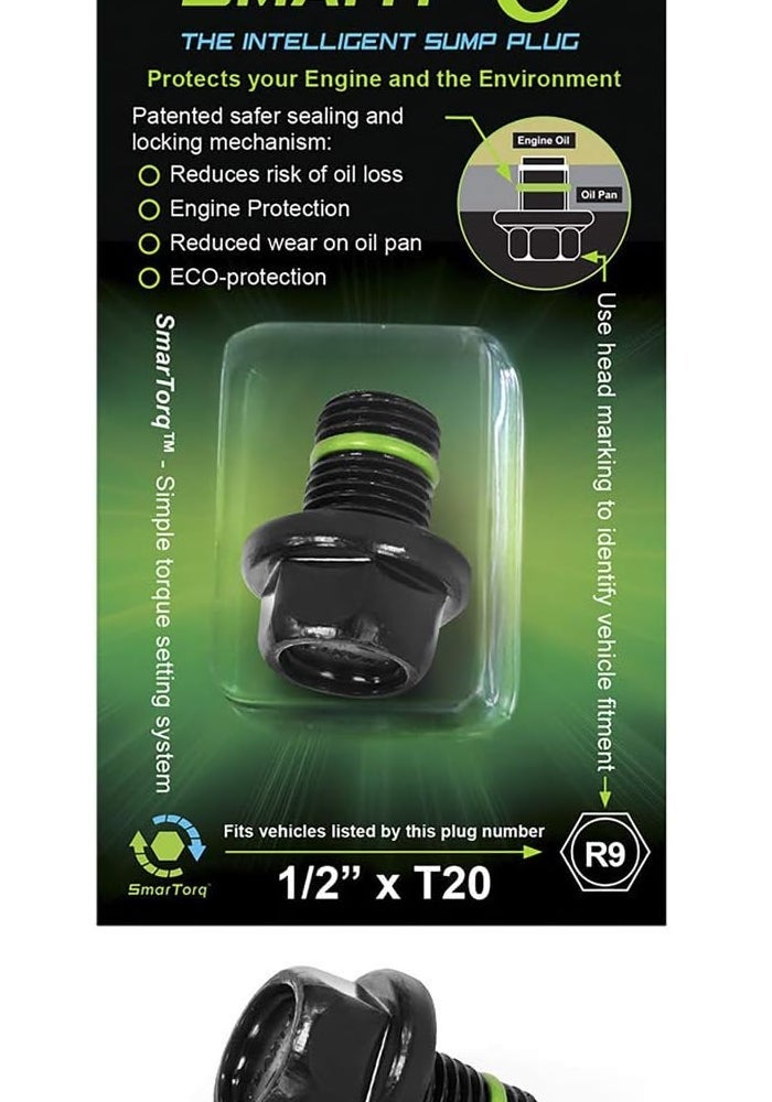 SMART-O R9 Oil Drain Plug 1/2 with Anti-Leak and Anti-Vibration Technology - Image 3