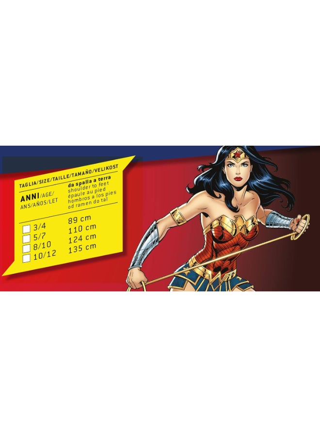 Ciao زي وندر وومن للفتيات من 8-10 سنوات | زي أبطال دي سي للأطفال | يتضمن بلوزة، تنورة، عباءة وغطاء رأس - Image 5