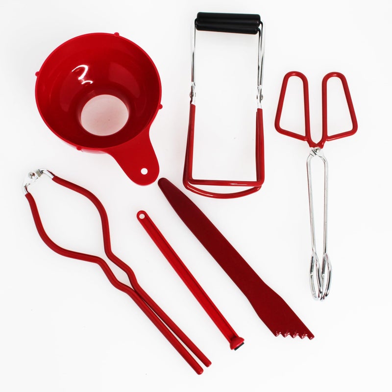 MIRRO 6pc Canning Tool Set Red