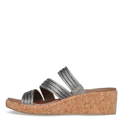 Skechers womens ARCH FIT BEVERLEE-ALWAYS CLAS PEWTER Espadrille Wedge Sandal - 5 UK (119548) - Image 3