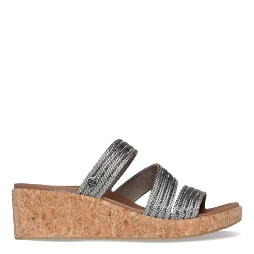Skechers womens ARCH FIT BEVERLEE-ALWAYS CLAS PEWTER Espadrille Wedge Sandal - 5 UK (119548) - Image 2