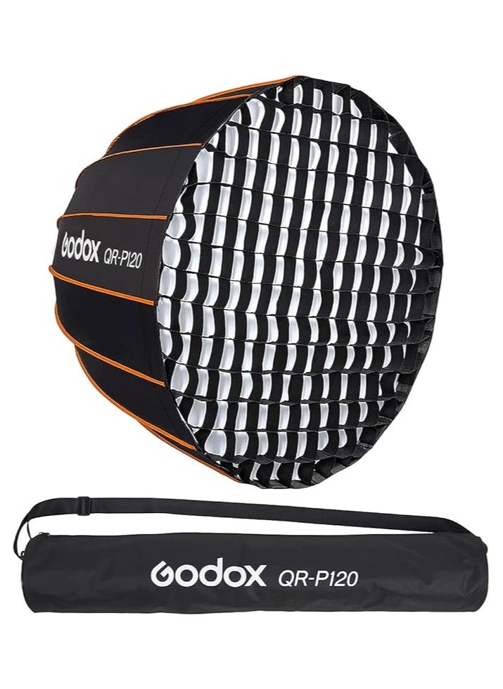 Godox - Godox Quick Release Parabolic Softbox 120 CM Bowens mount with Grid - Image 1