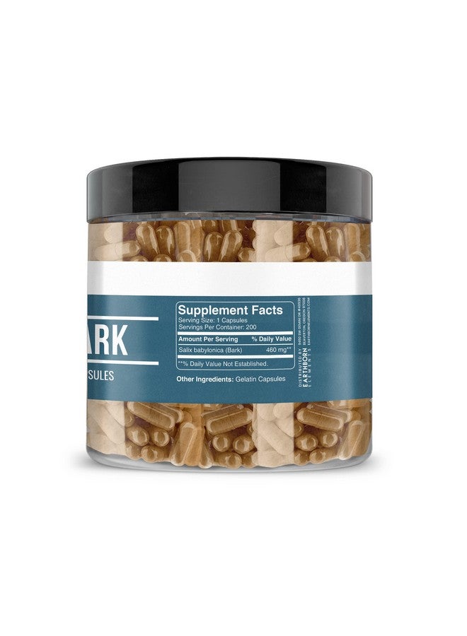 Earthborn Elements Willow Bark Extract (200 Capsules) Pure & Undiluted, No Additives - Image 3