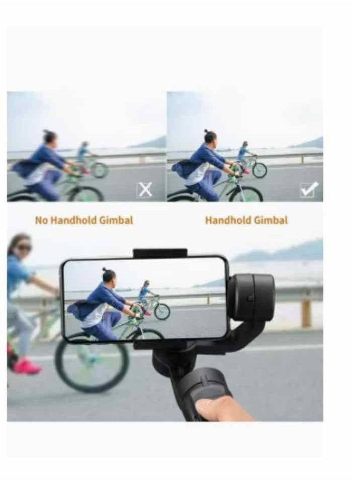Generic - Gimbal Stabilizer for Smartphone Professional 3 Axis Gimbal Selfie Stick Tripod with Wireless Remote Control 360° Rotation Auto Balance Stabilizer Portable Phone Stand for iPhone & Android - Image 1