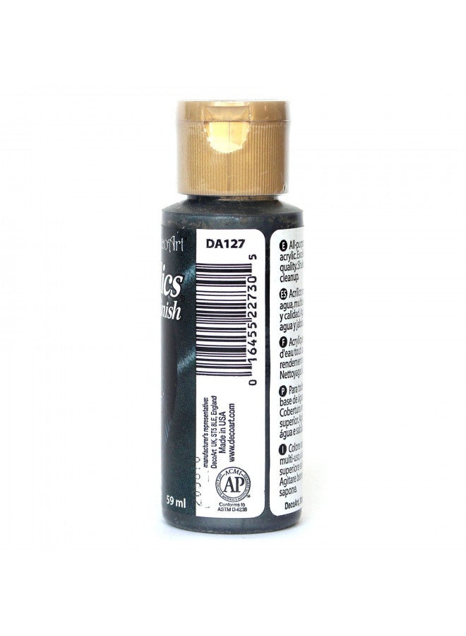 DecoArt Dazzling Metallics 2-Ounce Black Pearl Acrylic Paint - Image 2
