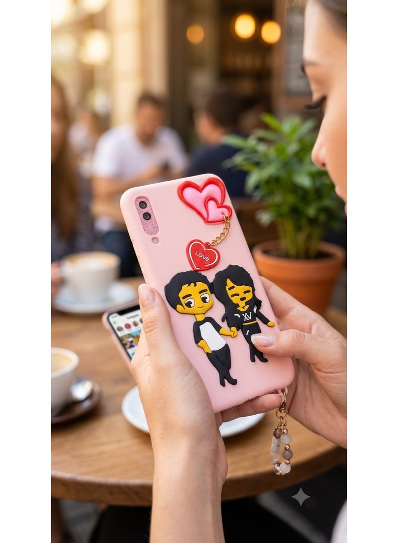 غطاء حماية لهاتف Samsung Galaxy A30S Love Boy Girl - Image 1