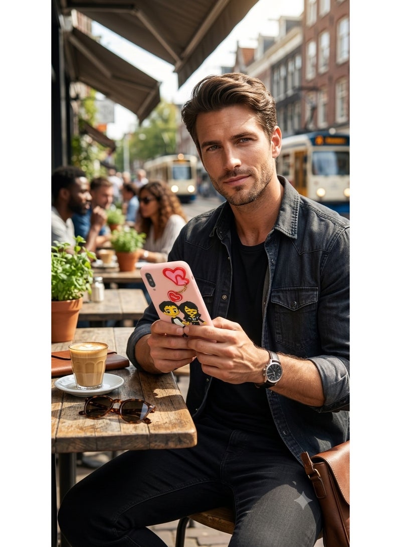 غطاء حماية لهاتف Samsung Galaxy A30S Love Boy Girl - Image 2