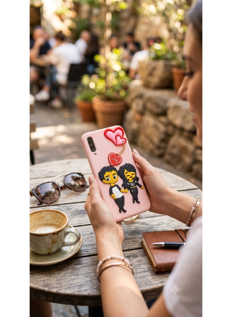 غطاء حماية لهاتف Samsung Galaxy A30S Love Boy Girl - Image 4