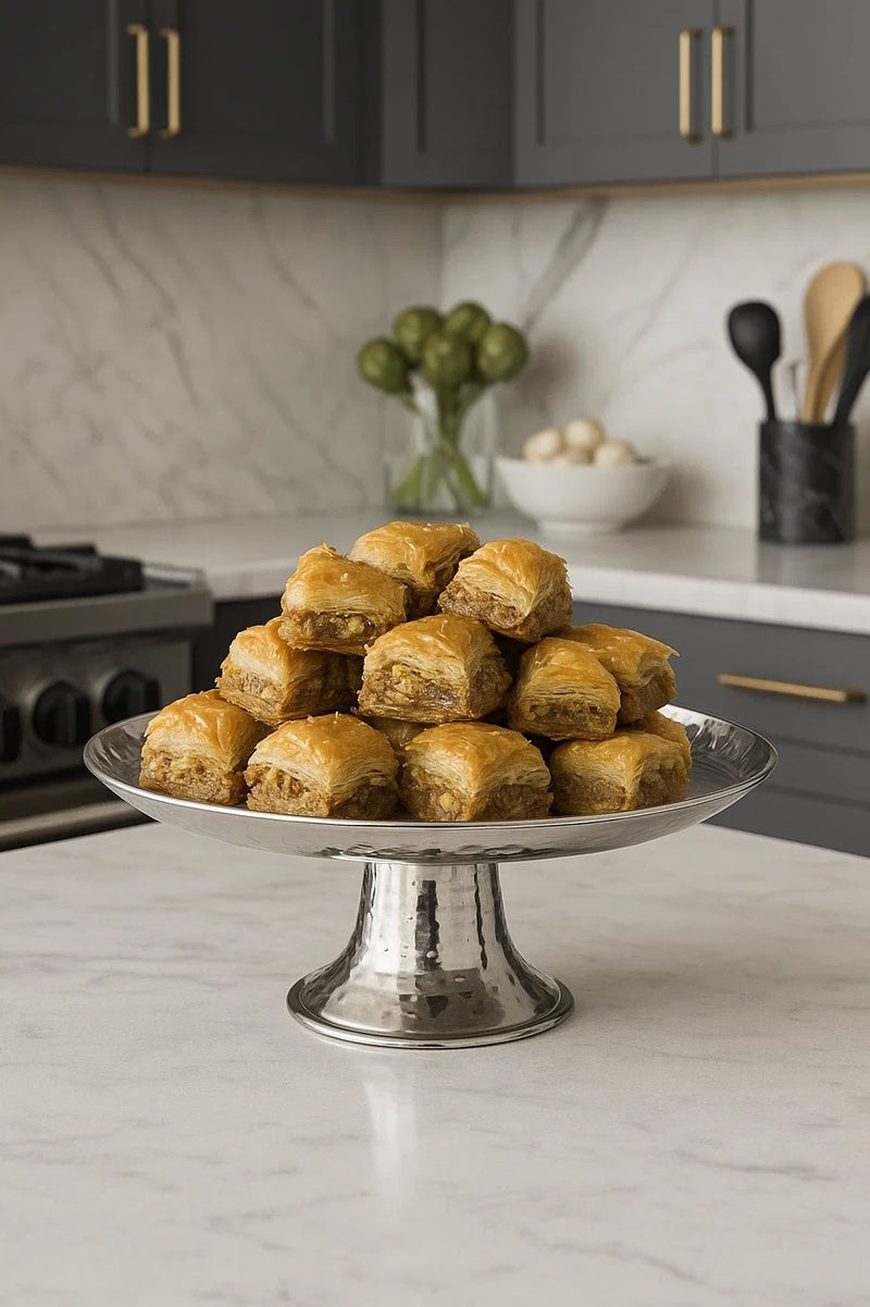 لوفت حامل كيك مطروق، أبعاده ٢٦ × ٨ سم، مصنوع من الفولاذ المقاوم للصدأ - ١٨٨٤٧٨ - Image 1