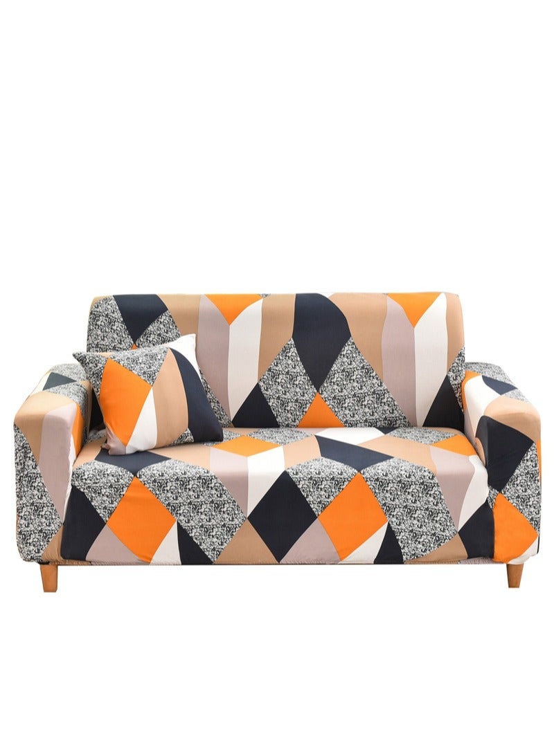 Sharpdo Solid Color Soft And Comfortable Elastic Sofa Cover With Retractable Length And Dust And Dirt Proof (Pillow case not included) - Image 1
