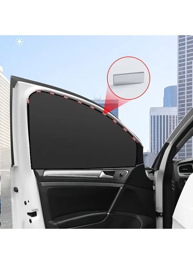 5pcs Magnetic Car Sunshade Side Shield Sun Protection Blackout Heat Insulation Curtain - Image 4