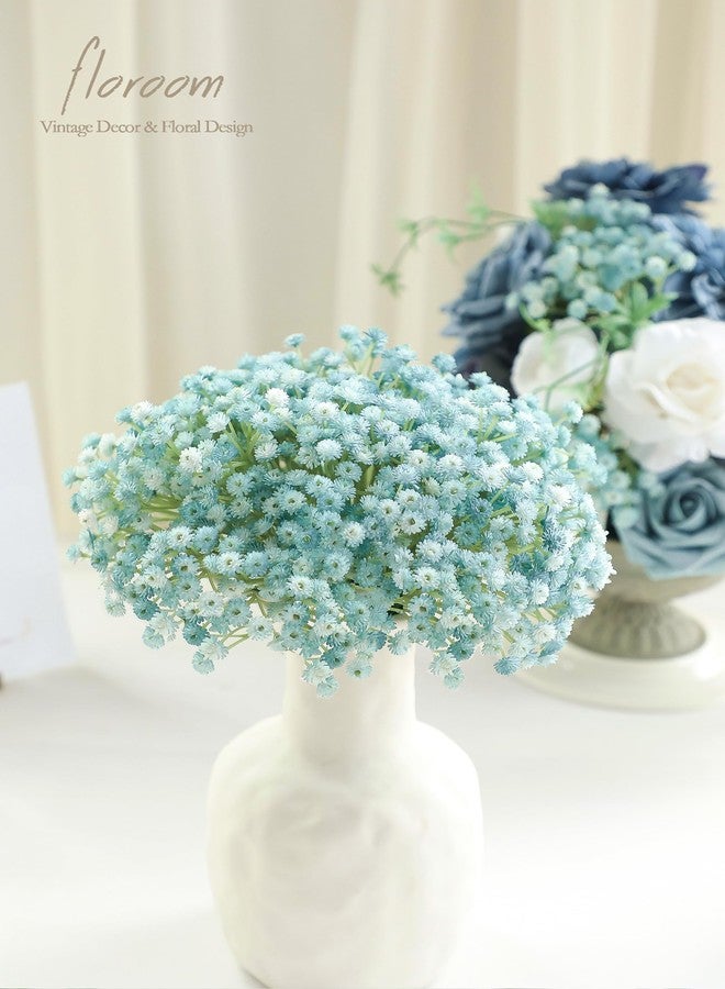 Floroom 18pcs Artificial Babys Breath Gypsophila Greenery Sprays, Real Touch Dusty Blue Fake Flowers for Wedding Bouquets Centerpieces Floral Arrangements and Decorations - Image 4
