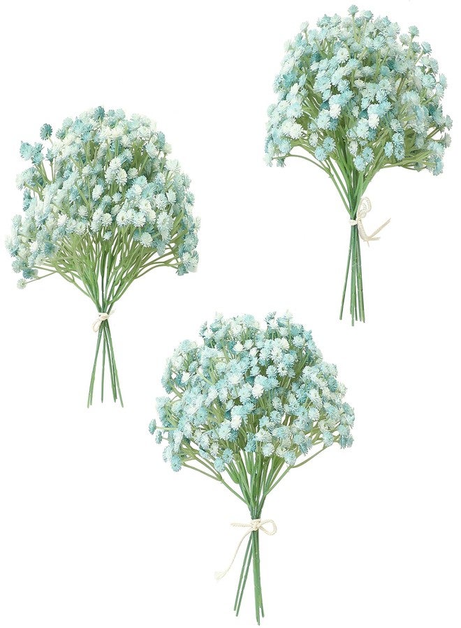 Floroom 18pcs Artificial Babys Breath Gypsophila Greenery Sprays, Real Touch Dusty Blue Fake Flowers for Wedding Bouquets Centerpieces Floral Arrangements and Decorations - Image 1