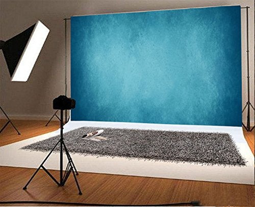 Yeele 10x8ft Light Blue Backdrop Abstract Gradient Blurry Color Home Photography Background Baby Adult Family Party Booth Portraits Photo Video Shooting Photocall Vinyl Cloth Studio Props - Image 2