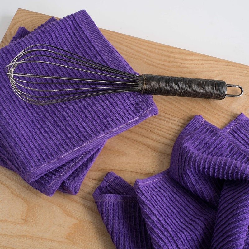 Now Designs Ripple Kitchen Dishcloth, Set of 4, Prince Purple - Image 4