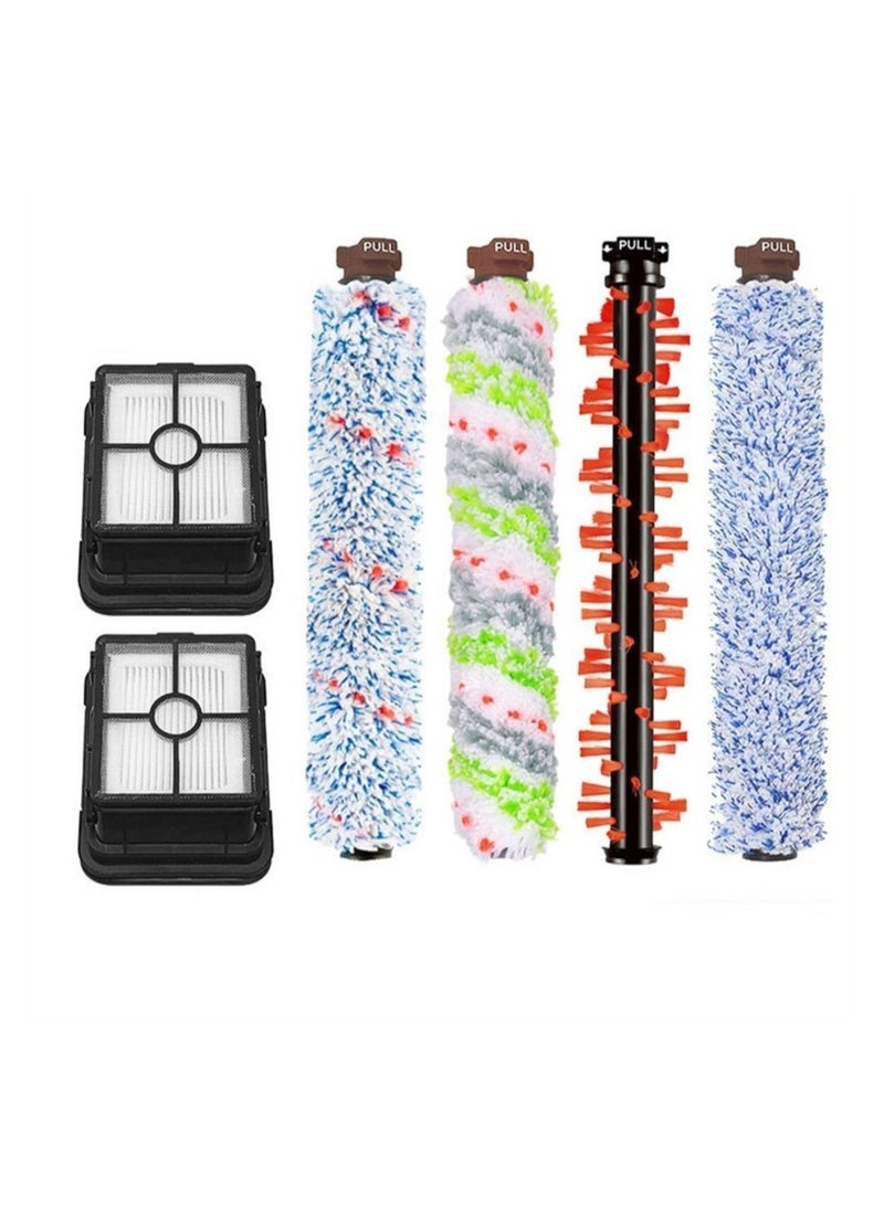 Y&D 4 Pack Multi-Surface Brush Roll 2 Vacuum Filters Replacement Parts, Suitable for Bissell Cleaner Parts 1866/2305/1926/1785 Floor Filter Accessories - Image 1