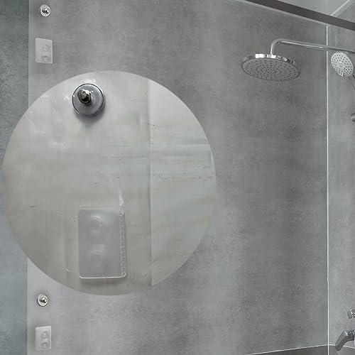 ABSENK Shower Curtain Liner with Side Suction Cups & Magnets Splash Guard Kit to Keep Closed to Wall, 8G Heavy Duty Clear Shower Curtain for Bathroom, 72x72 - Image 5