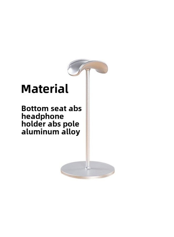 Loquat Desktop Headset Headset Headset Bracket Aluminum Alloy Hanger Bracket Computer Desktop Storage Shelf Fixed Non-slip-Color:Black-Style:Headphone Holder  - Image 4