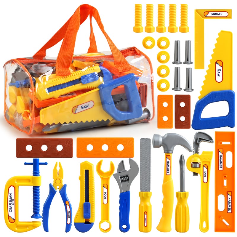 Children's Pretend Play Tool Set - Simulation Screwdriver Repair Tool Box Kit - Image 1