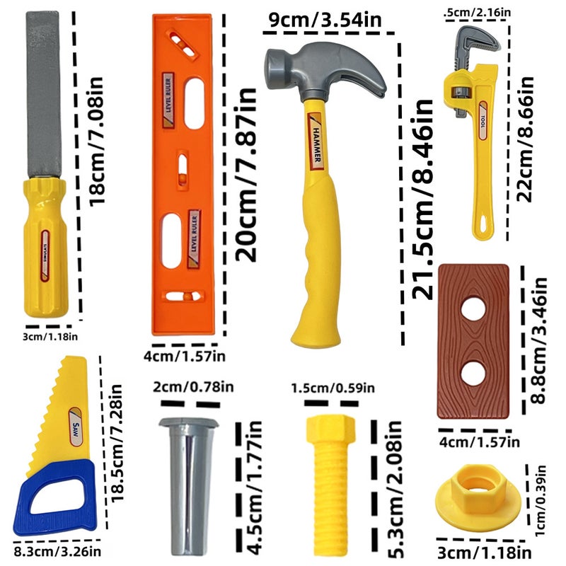 Children's Pretend Play Tool Set - Simulation Screwdriver Repair Tool Box Kit - Image 3