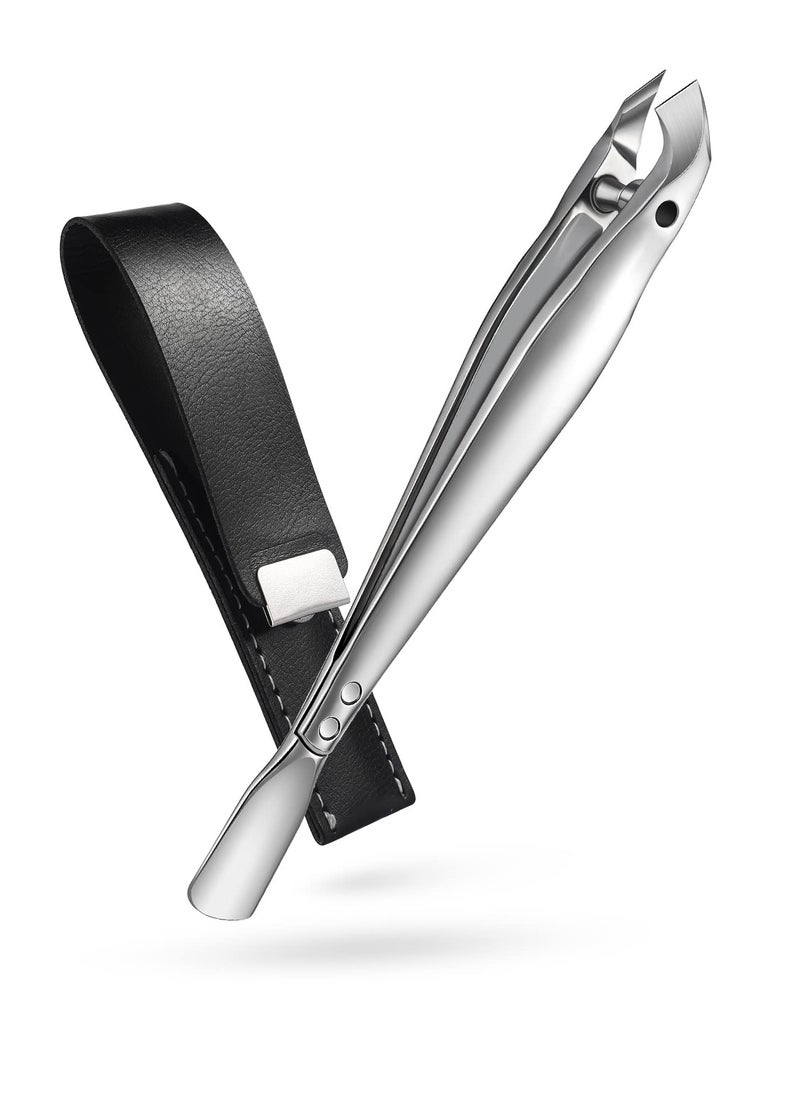 Excefore - Mini Cuticle Trimmer, Slim Cuticle Clipper with Pusher, Stainless Steel Cuticle Nipper, Precise Pointed Tip Cuticle Clipper, Suitable for Fingernails and Toenails - Image 1