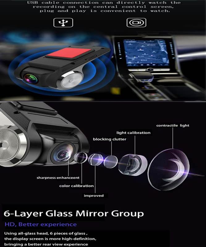 RKPSP RKPSP High Definition Front Camera with Recording180 DegreeWaterproofHDNight Vision for Versa2004 - Image 4