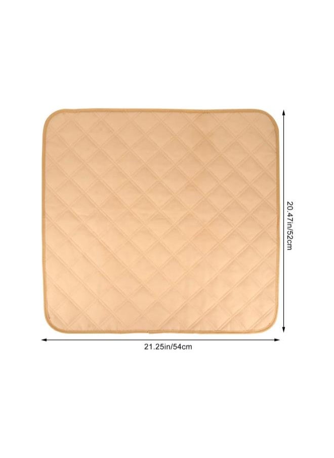 WYBOT - Waterproof Seat Pads, Chair Absorbent Washable Seat Protector Pads for Incontinence, Chair Cover Protector Pad for Men and Women, Children, Beige - Image 1