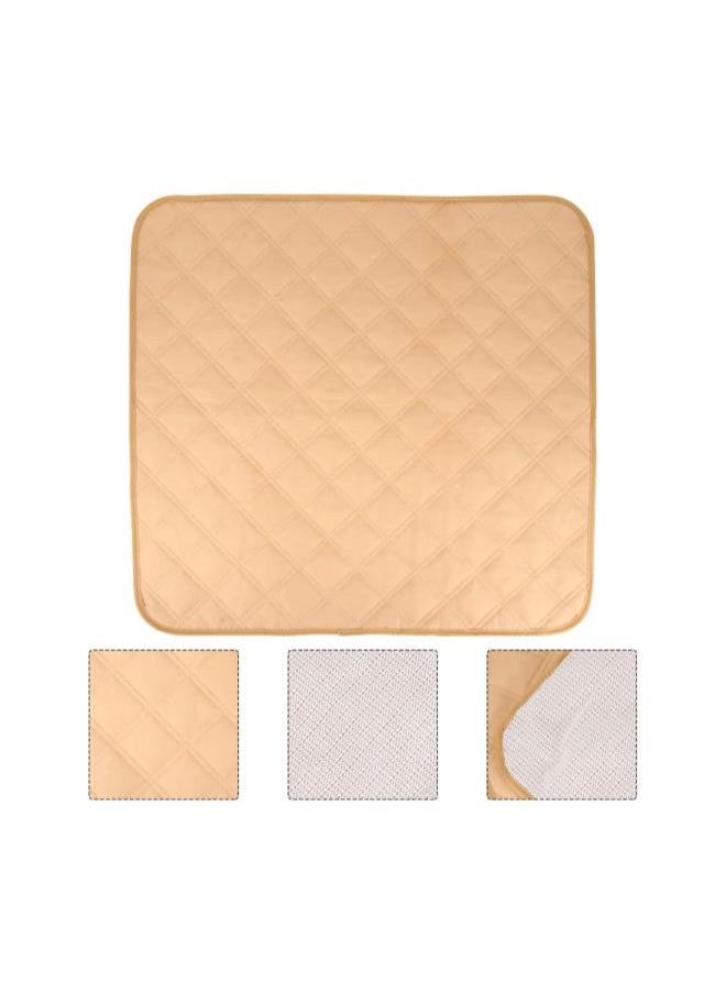 WYBOT - Waterproof Seat Pads, Chair Absorbent Washable Seat Protector Pads for Incontinence, Chair Cover Protector Pad for Men and Women, Children, Beige - Image 1