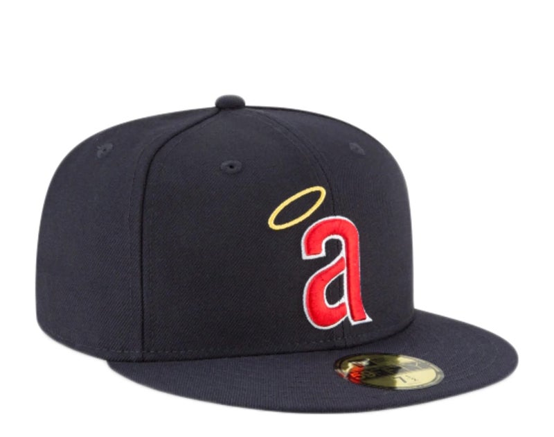 New Era MLB 59FIFTY Cooperstown Authentic Collection Fitted On Field Game Cap Hat (6 7/8, Los Angeles Angels Navy Cooperstown) - Image 3