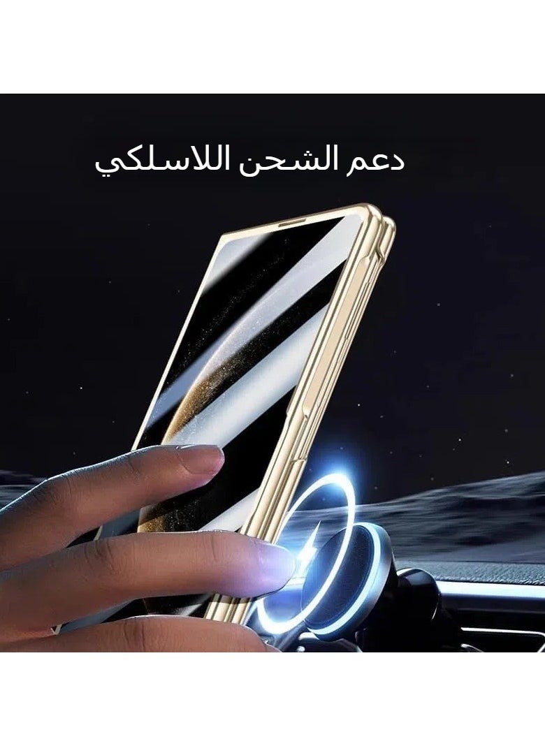 General - The magnetic shell is compatible with Huawei Mate X6 shell [built-in screen protector] Metal camera mount, and the electroplated transparent shock-proof cover supports wireless charging - Image 1