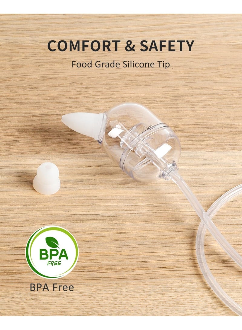 Nasal Aspirator for Baby Hospital Grade Nose Cleaner Electric Suction with White Noise Function Powerful 9 Levels Adjustable 4 Music and 7 Night Light Soothing - Image 3