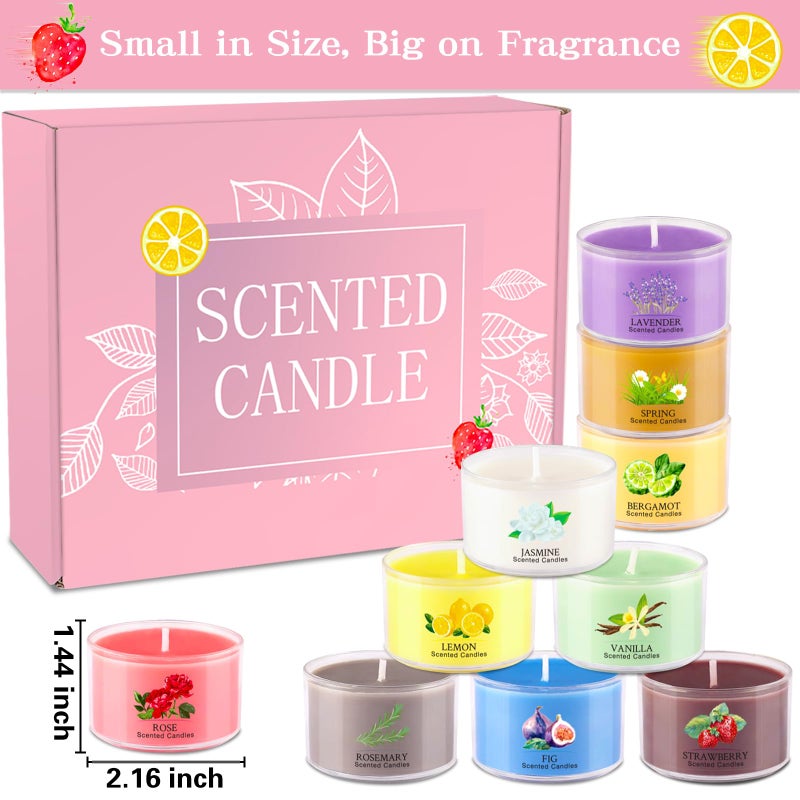 Collabell 20 Pack Scented Candles, 1.6oz Mini Jar Holiday Gift Set with 10 Fragrances & Colors, Natural Soy Wax Aromatherapy Candles for Mother's Day, Home, Party Decor, Candle Gifts for Women, Her, Mom - Image 4