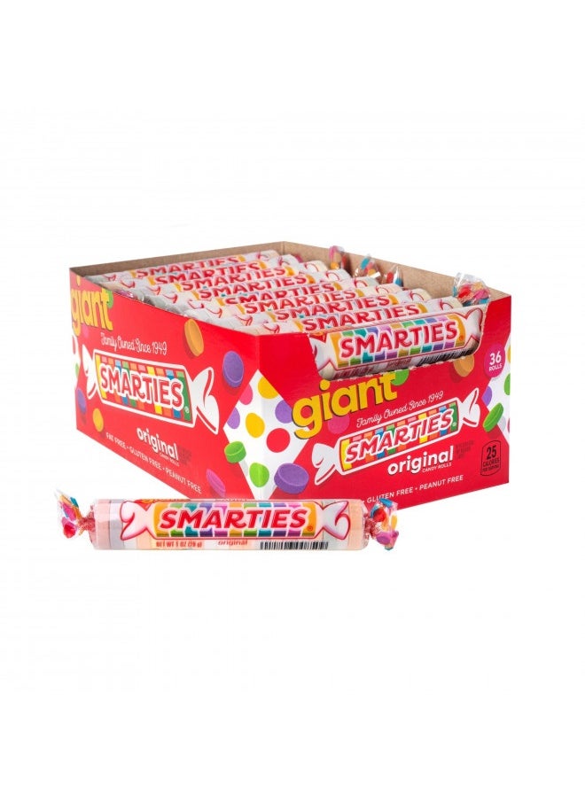 Smarties - Smarties Candy Rolls, Giant, 1000 Grams, 36 Count - Image 1
