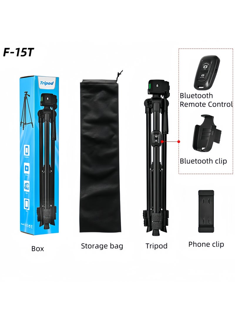 140cm Camera Tripod for Cell Phone Travel Tripod for Camera with Bluetooth Wireless Remote Stand Tripod for Phone/Camera/GoPro - pzsku/Z67895E80D71B4F1C5D10Z/45/_/1733555631/e75d2a42-d38e-4a1f-9e3c-5d2b8a21f52a