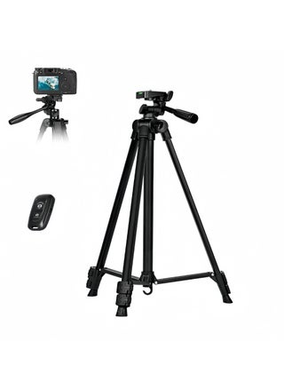 140cm Camera Tripod for Cell Phone Travel Tripod for Camera with Bluetooth Wireless Remote Stand Tripod for Phone/Camera/GoPro - pzsku/Z67895E80D71B4F1C5D10Z/45/_/1733555642/91c8cb04-e26d-40d5-9f6d-abbb9c6a315f