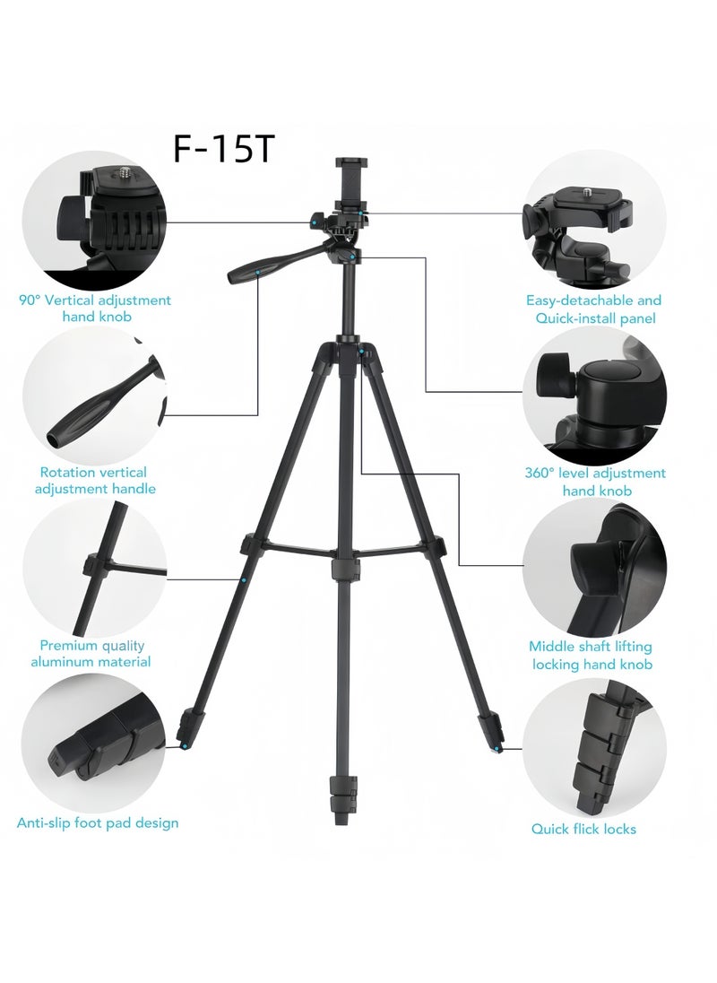 140cm Camera Tripod for Cell Phone Travel Tripod for Camera with Bluetooth Wireless Remote Stand Tripod for Phone/Camera/GoPro - pzsku/Z67895E80D71B4F1C5D10Z/45/_/1733555683/553bb7ff-5bfd-4d0f-9e9f-29df524568c1