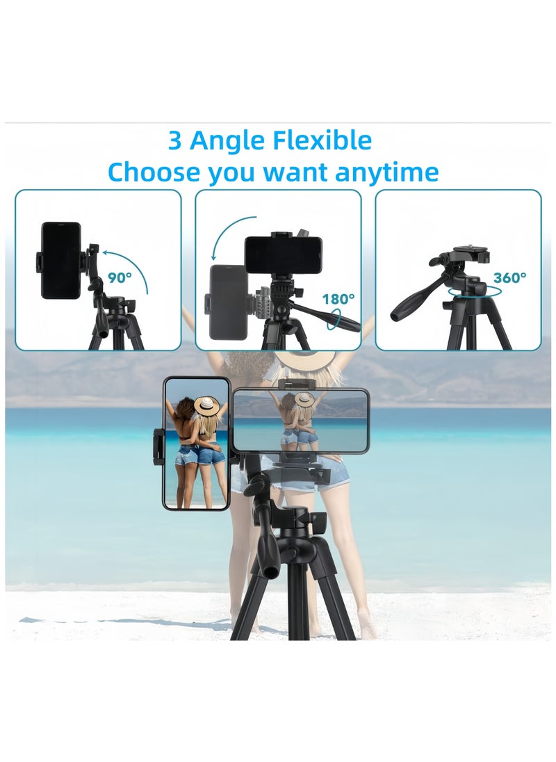 140cm Camera Tripod for Cell Phone Travel Tripod for Camera with Bluetooth Wireless Remote Stand Tripod for Phone/Camera/GoPro - pzsku/Z67895E80D71B4F1C5D10Z/45/_/1733555686/a3dab41b-0319-489f-9249-379b4236f55a