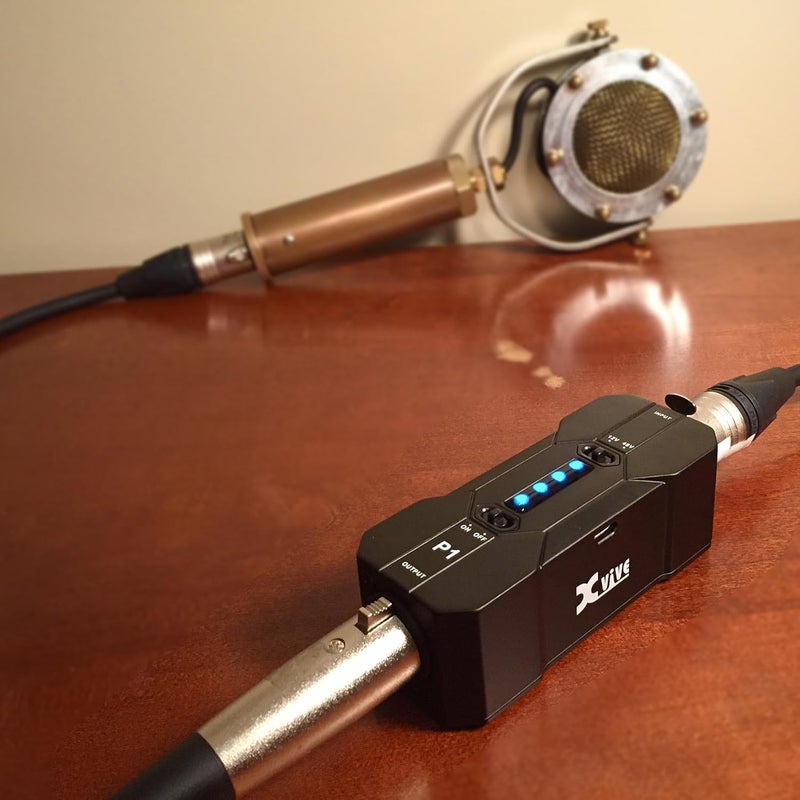 Xvive P1 Phantom Power Supply for Microphone Preamp,Condenser Microphones,Shotgun Mic,with XLR Cable - Image 5