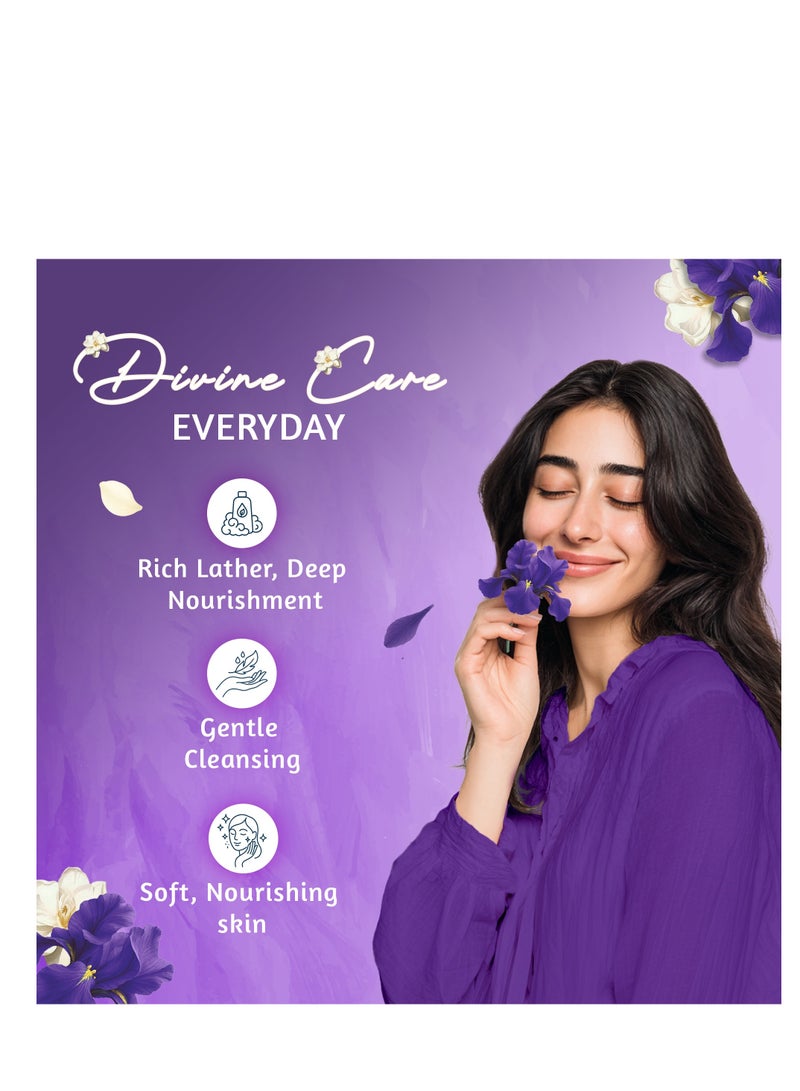 Vatika Naturals Uplifting Black Iris Body Wash (2x250ml) Value Pack, 24 Hours Long Lasting Fine Fragrance, For Nourished Skin,With Essential Oils from France, Value Pack - Image 5